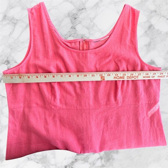 Vintage K-Studio 2 Piece Maxi Dress & Jacket Set Linen Embroidered Coral Pink Lg - Picture 14 of 16